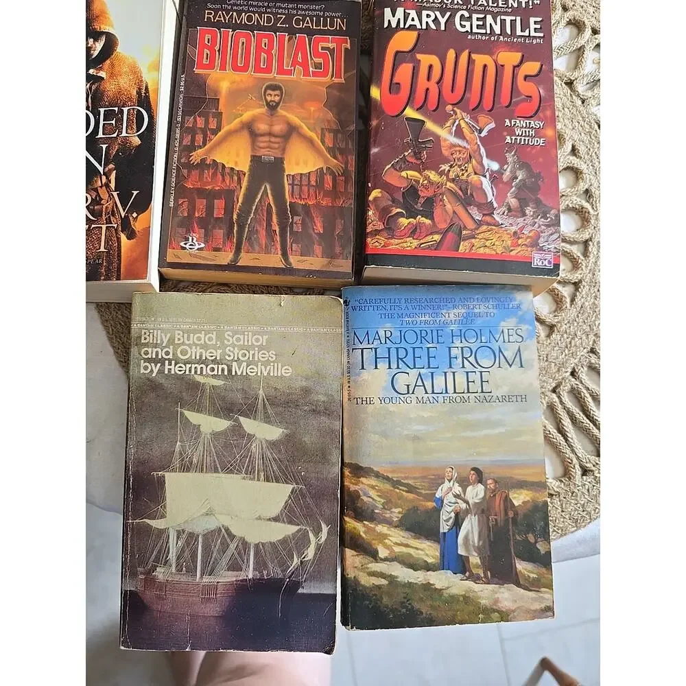 Lot of 8 Mixed Authors Christian Nautical Fantasy Science Fiction Paperback Book
